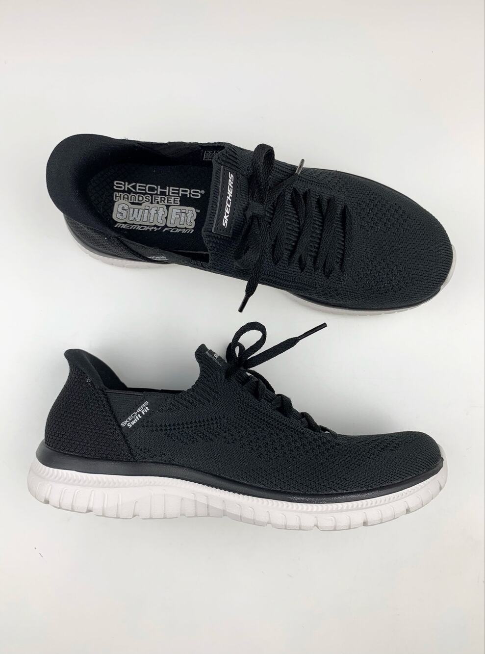 Skechers Virtue Swift Fit Sneakers Hands Free Slip Ins Comfort Shoes Women's 7